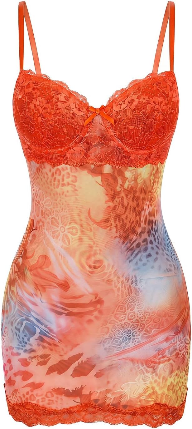 SOLY HUX Women's Club Outfits Summer Floral Mini Dress Lace Bodycon Dresses | Lace Trim, Mini Dress, Spaghetti Strap, Bodycon, Party, Cami Dresses